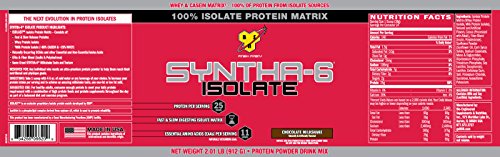 image for BSN SYNTHA-6 ISOLATE Protein Powder, Whey Protein Isolate, Milk Protei