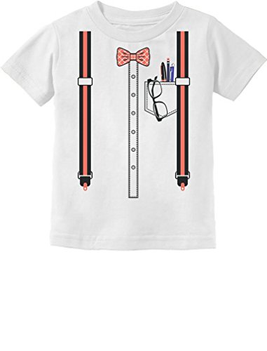 Halloween Nerd Suspenders Bowtie Geek Easy Costume Infant Kids T-Shirt