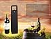 CODOHI Resuable Leather Wine Tote Bag(2 Packs)- Wine/Champagne/Beer Gift Bags Carrier for Valentine's Day Christmas Holiday-Black