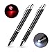 Lighted Tip Pen, Glowseen 2-Pack Technical Pens Light up Pen with Light,LED lighted Pen for Writing in The Dark(Red Light and White Light)