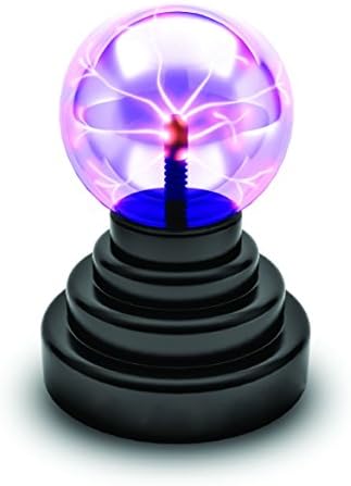 ScienceGeek Plasma Ball Globe Light, ScienceGeek USB or Battery Powered Touch Sound Sensitive Magic Plasma Nebula Globe Lamp Novelty Toy