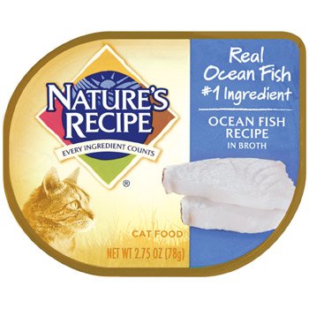 NATURE'S RECIPE 799659 18-Pack Ocean Fish Recipe Broth For Cat, 2.75-Ounce