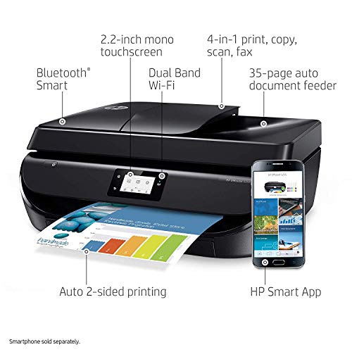 HP OfficeJet 5255 Wireless All-in-One Printer, HP Instant Ink & Amazon Dash Replenishment Ready (M2U75A), Black HP OfficeJet 5255 Wireless All-in-One Printer, HP Instant Ink & Amazon Dash Replenishment Ready (M2U75A), Black