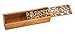 GLOBAL BOX Asian Wooden Pen Pencil Case Box (Curly Grass Pattern)