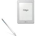 BoxWave Stylus Pen Compatible with Mobiscribe Origin E-Ink Notebook (6.8 in) - AccuPoint Active Stylus, Electronic Stylus with Ultra Fine Tip - Metallic Silver