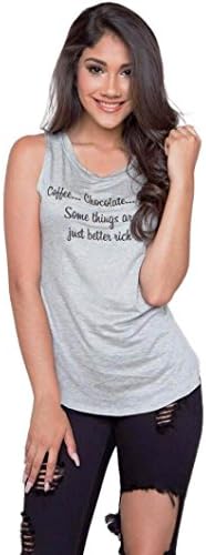 Mokao Women Casual Sleeveless Blouse (M, Gray)