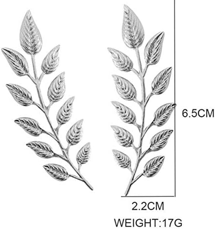 New Simple Elegant Fashion Double Leaf Collar Pin Brooch Shirt Suit Collar Pin Badge Brooches