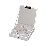 Stackers jewellery box | white & gray velvet charm lid