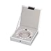 Stackers jewellery box | white & gray velvet charm lid
