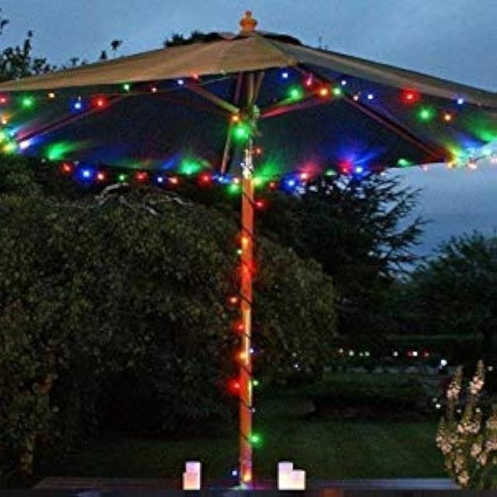 Globe String Lights, 55ft 112 LEDs Colored Fairy Waterproof UL Listed