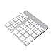 Cateck 28-Key Rechargeable Aluminum Bluetooth Wireless Keypad Number Pad Keyboard for iMac, MacBook Air, MacBook Pro, MacBook, and Mac Mini