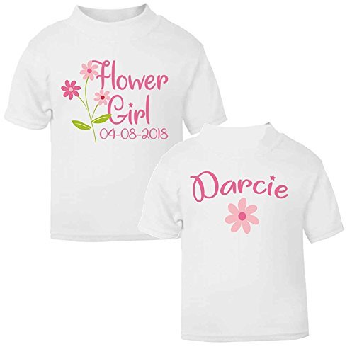 personalised flower girl t shirt