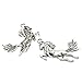 Housweety 10PCs Silver Tone Horse Charm Pendants 5.1x4.3cm(2