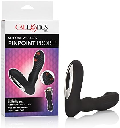ANAL Pinpoint Probe Silicone Wireless Black Prostate Massager by Cal Exotics, U - Image 3