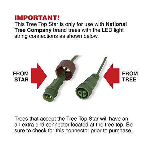 National Tree Company Prelit Artificial Christmas Tree Topper