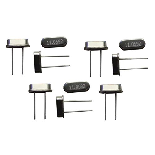 Optimus Electric Quartz Crystal Oscillator 11.0592MHz for Microprocessor Microcontroller Precision Frequency Timing Time Tracking Clock Signals with Through Hole Mounting Type from Pack of 10 - Thumbnail 3