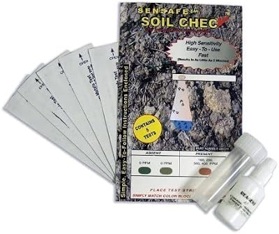 SenSafe Lead Soil Test Strip Kit 0-400ppm 5 Tests Sensafe