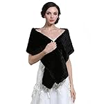 Aukmla Faux Fur Shawl Wedding Fur Wraps and Shawls Bridal Fur Stole Winter Cape Shrug for Brides and Bridesmaids Aukmla Faux Fur Shawl Wedding Fur Wraps and Shawls Bridal Fur Stole Winter Cape Shrug for Brides and Bridesmaids