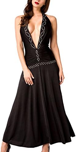 Deep Neckline Dress with deep v-Neckline One Size (Einheitsgröße)