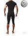 Defender Men's Cool Dry Compression Baselayer Quick Dry Running Shirt, Red, Medium