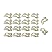 25 Pcs Mini Cascading Hanger Hooks Connector for Stack Clothes and Make Your Closet Space-Saving (Beige)