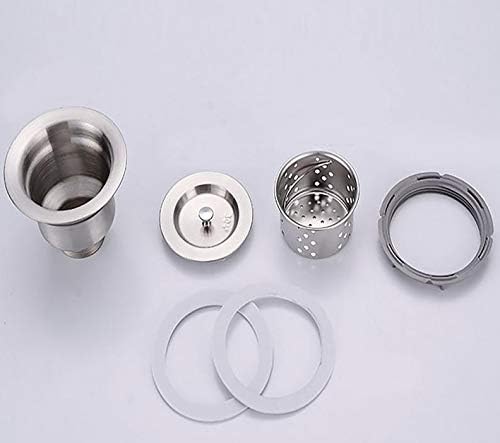 Sifone with S Trap Waste Outlet For Bowl Backwash Sink Hair Strainer Deep Waste with Basket (20 mm tread with PIPE and S-trap) - Image 5