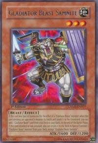 Yu-Gi-Oh! - Gladiator Beast Samnite (CRMS-EN027) - Crimson Crisis - Unlimited Edition - Rare