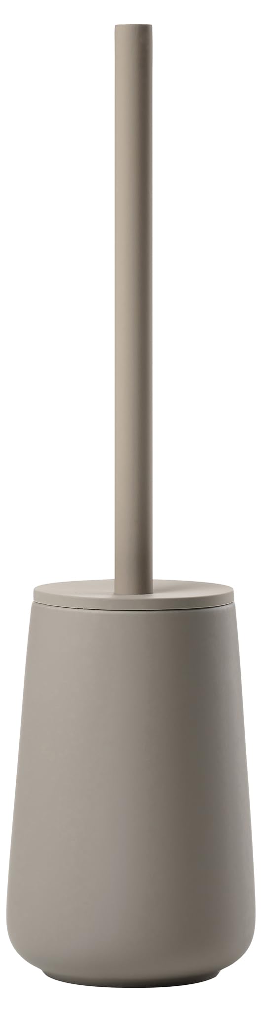 Zone Denmark Nova One Toilet Brush with Holder, Ceramic WC Brush, Bathroom Toilet Cleaner with Soft-Touch Finish, Ø 10.3 cm, Height 37 cm, Taupe