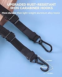 24 Inch Adjustable Carabiner Bungee Cords with 190
