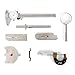 Wanlecy Welding Gauge Tool Inspection Kit, Scale Sliding Clip Depth Gauge in Inch & Metric, Fillet Weld Gage with Magnifier Calliper Easy Carry Briefcase Pacakge