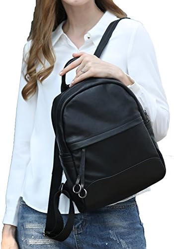 Women Leather Backpack | Cowhide handbags backpacks | Fashion Black Backpack