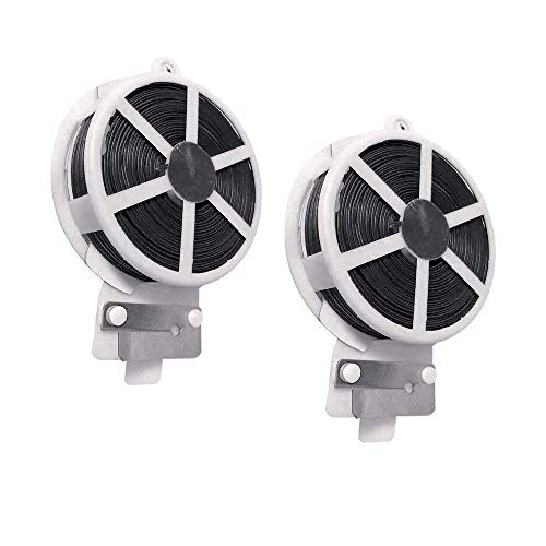 CulturePRN 2 Pack Total 328 Feet Garden Plant Ties, Plastic Garden Twist Tie