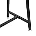 55-Inch Modern Black Heavy Duty Metal Commercial Garment Rack, Retail Clothing Display Stand