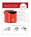 Osaka, Shock-Absorbent Espresso Knock Box - Durable 4.7 Inch Barista Style Knockbox Kawachi Fuji Garden (Red)
