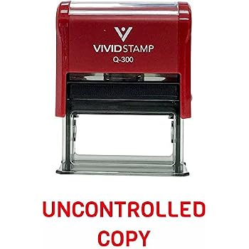 Draft Self-Inking Rubber Stamp – Red Ink, Reversible Pad, 9/16” X 1-1/2” Impression - View #6