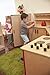 ECR4Kids Birch Pretend Play Kitchen Cupboard Playset for Daycare, Natural