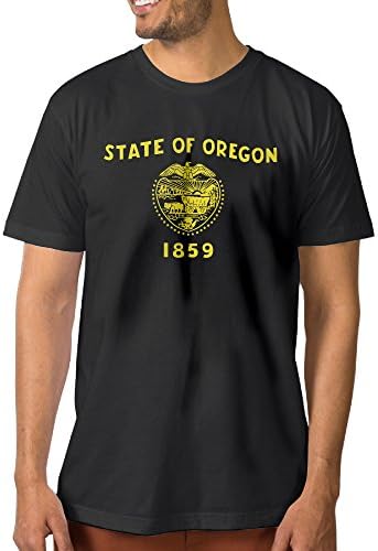 OR Oregon Mens Short Sleeve Scoop Neck Ultimate Tee Black