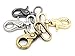 CRAFTMEMORE Trigger Snap Hook Metal Swivel Lobster Clasps Purse Bag Clips Quality Finish VTHO 2PCS (1 1/2 Inches, Silver)