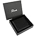 RFID Blocking Cowhide Leather Wallet for Men with 2 ID Windows(Black)