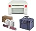 Mitsubishi CP-K60DW-S Compact Professional Event Photo Booth Digital Dye-Sub Printer Bundle | Mitsubishi Print Media 6 inch Paper, 2 Rolls (CK-K76R-HG) + Slinger Padded Printer Carrying Case