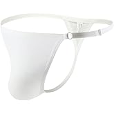 MuscleMate Men's Thong Bikini Underwear, Hot Men's Thong G-String T-Back Underwear, Adjustable Size.