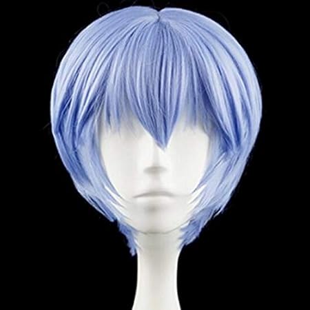 Amazon Co Jp Eva綾波レイショートライトブルー耐熱髪 コスプレ衣装ウィッグ フリーウィッグキャップ ホビー