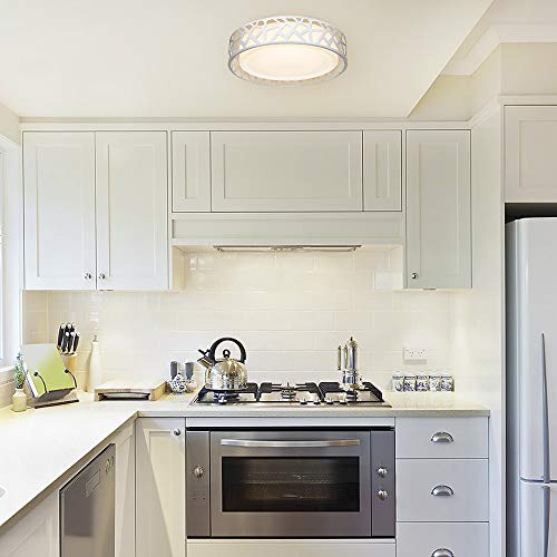 LED Flush Mount Ceiling Light, 14 Inch Dimmable Round Lighting Fixture, 20W 1400 Lumens 3000K Warm White, ETL Listed, Energy Star for Kitchen, Hallway, Bedroom, Stairways