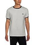 Champion Mens Jersey Ringer T-Shirt, Oxford Gray/Navy, XX-Large