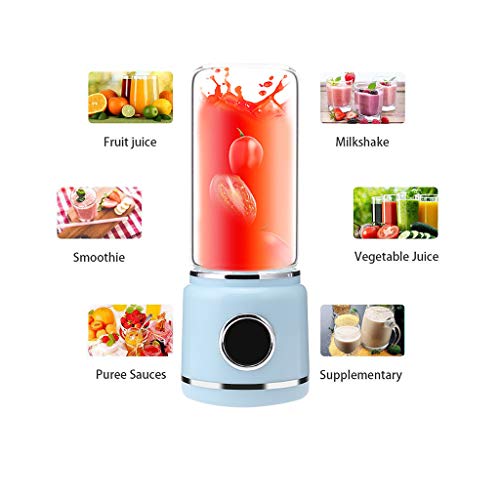 Fullwei HOT Portable Electric Blender Fruit Juicer Coffee Milk Mixer Maker Machine Tool , Quiet Juice Cup Smoothie Maker (Blue)
