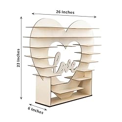 Efavormart 26" Heart Shaped 8-Layer Double Sided