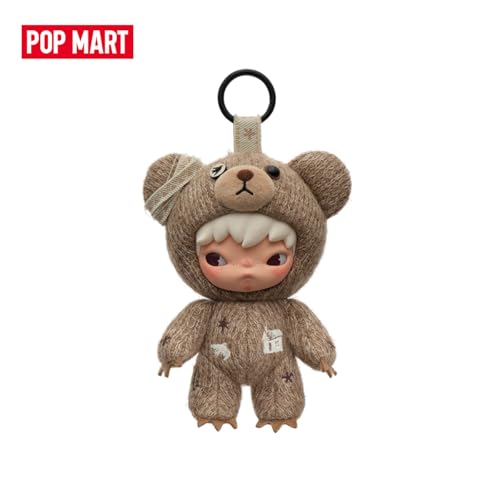 POP MART Hirono Plush Pendant Collectible Doll Blind Box Fashion Keychains Decor, Ideal Gift