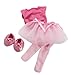 Manhattan Toy Baby Stella Tiptoe Ballet Tutu Baby Doll Clothes for 15
