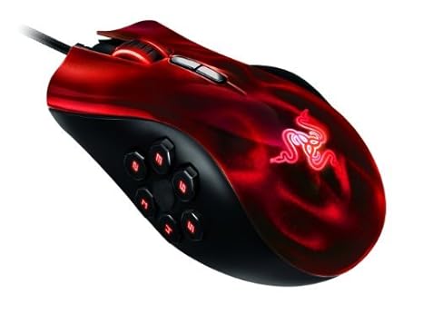 Razer Naga Hex MOBA PC Gaming Maus, Rot, Farbe: Rot, Tragbare Consumer Electronic Gadget Shop