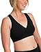 Kindred Bravely French Terry Racerback Nursing Sleep Bra for Maternity/Breastfeeding (Large-Busty, Black)